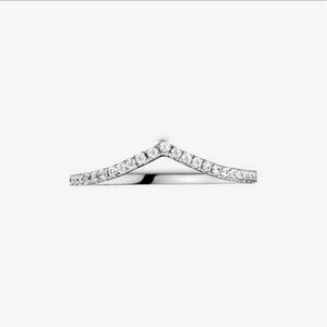 Pandora Sparkling Wishbone Ring - 48